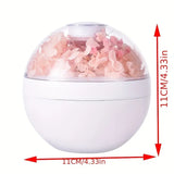 Eternal Flower Humidifier, Mini Aroma Diffuser, Home Ultrasonic Mist Maker Fogger, Desktop Humidifier For Office Dormitory And Vehicle, Portable Air Freshener, Light USB Mute Air Humidifier, Essential Oil Diffuser