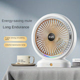 Mini Desktop Fan with Light – Portable Cooling Fan