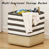 Fabric Laundry Storage Bag – Foldable Dirty Clothes Organizer