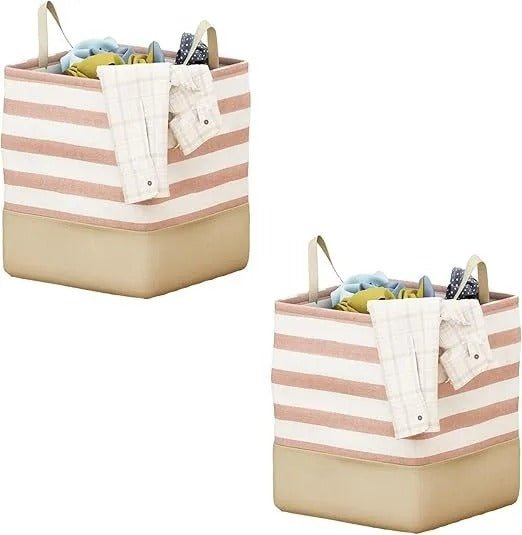 Fabric Laundry Storage Bag – Foldable Dirty Clothes Organizer