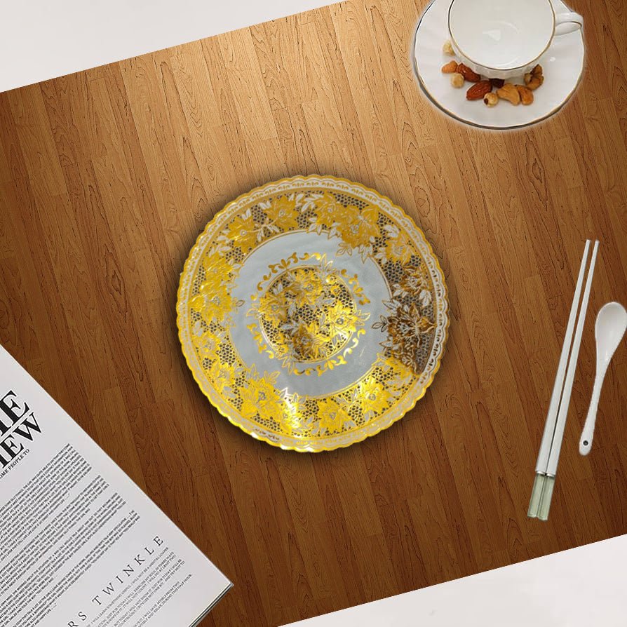 Fancy Dining Table Mat (Net Design) – Elegant Washable Table Placemat