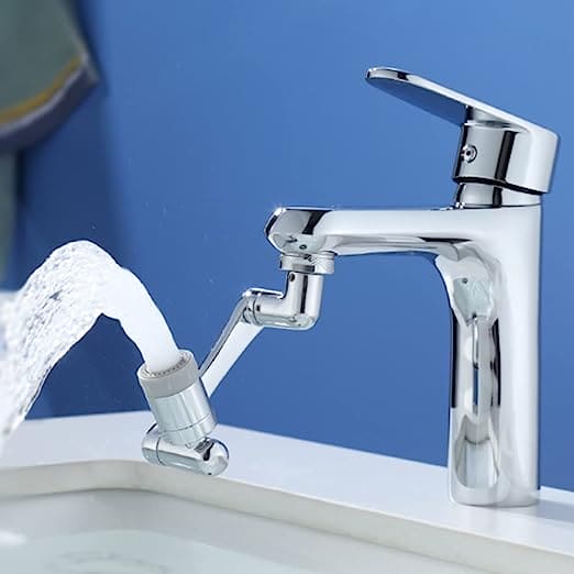 360 Robotic Arm Faucet Sprayer, Universal Rotation Faucet Sprayer, Faucets Aerator Bubbler Nozzle, Sink Face Wash Attachment, Aerator Bathroom Kitchen Sink Faucet Sprayer, Multifunctional Extension Faucet Aerator for Bathroom Kitchen Sink