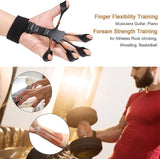 Finger Gripper, 6 Resistant Finger Exerciser, Patients Hand Recovery Physical Tools, Guitar Finger Strengthener, Silicone Gripster Grip, Finger Stretcher Hand Grip, Finger Sleeve for Guitar, Hand Therapy and Training Device