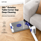 Flat Squeeze Mop Aluminum Alloy Hand-Free Wringing Microfiber Wet & Dry Mop | Self-Wringing Floor Cleaning System