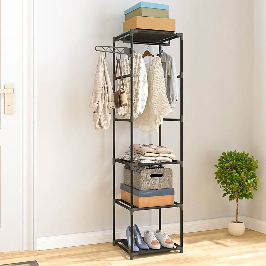 Floor Standing Clothes Hanger – 4-Layer Wardrobe Organizer