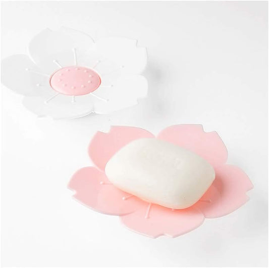 Flower Shape Soap Tray – Cute Cartoon Rose Soap Holder