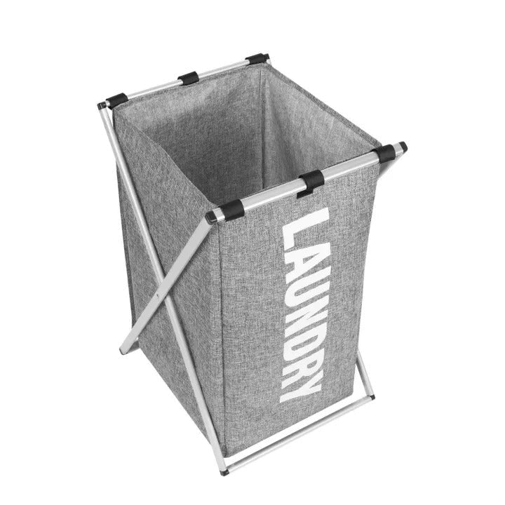 Foldable Laundry Basket with Stand – Portable Clothes Storage Organizer