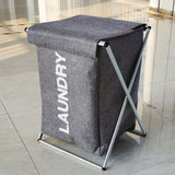 Foldable Laundry Basket with Stand – Portable Clothes Storage Organizer
