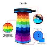 Foldable Portable Stool | Adjustable Telescopic Camping Stool | Heavy Duty Collapsible Seat for Fishing, Travel & Outdoor Use