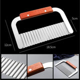 French Fries Cutter Stainless Steel Crinkle Cutter