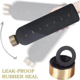 1L Frosted Time Marker Water Bottle – BPA Free Leakproof Gym Bottle