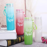 Frosted Style Water Bottle – Portable Leak-Proof Drink Bottle