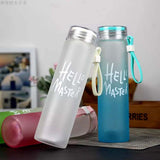 Frosted Style Water Bottle – Portable Leak-Proof Drink Bottle