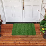 Artificial Grass Door Mat, Outdoor Anti Shedding Turf Rug, Multipurpose Home Entryway Scraper Doormat, Fake Grass Carpet Mat, DIY Balcony Dining Room Kitchen Backyard Grass Mat, Turf Grass Front Door Mats