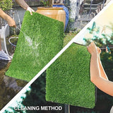 Artificial Grass Door Mat, Outdoor Anti Shedding Turf Rug, Multipurpose Home Entryway Scraper Doormat, Fake Grass Carpet Mat, DIY Balcony Dining Room Kitchen Backyard Grass Mat, Turf Grass Front Door Mats
