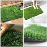 Artificial Grass Door Mat, Outdoor Anti Shedding Turf Rug, Multipurpose Home Entryway Scraper Doormat, Fake Grass Carpet Mat, DIY Balcony Dining Room Kitchen Backyard Grass Mat, Turf Grass Front Door Mats