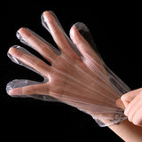 Set Of 100 Disposable Gloves, Transparent Hand Gloves, Food Grade Plastic Gloves, Plastic Dishwashing Gloves, Multipurpose Clear Disposable Gloves