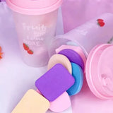 Beauty Blender With Cup, 9 In 1 Makeup Blender, Soft Makeup Sponge Puff Set With Jar, Beauty Blender Glass