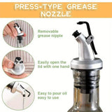 Glass Oil Dispenser Bottle – Stainless Steel Pourer | Leak-Proof Kitchen Oil & Vinegar Container 300ML