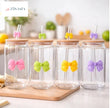 Glassium Bow Tumbler Mug With Straw - 500Ml