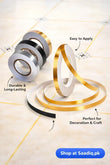 Golden Self-Adhesive Decorative Tape 1cm × 50m – Craft & DIY Premium Tape