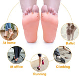 Pair Of Silicone Boat Heel Insole, Silicone Moisturizing Gel Sock, Anti Crack Protective Insole, Soft Open Toe Socks For Foot Care Protector, Shallow Boat Sock for Girls Ladies, Nonslip Gel Moisturizing Socks Foot Care