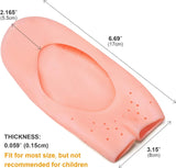 Pair Of Silicone Boat Heel Insole, Silicone Moisturizing Gel Sock, Anti Crack Protective Insole, Soft Open Toe Socks For Foot Care Protector, Shallow Boat Sock for Girls Ladies, Nonslip Gel Moisturizing Socks Foot Care