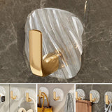 Square Luxury Key Hanger, Self Adhesive Acrylic Hooks, Punch Dree Light Luxury Hook, Kitchen Bathroom Storage Hanger, Multifunctional Door Organizer, Non Punching Sticky Hook, Multipurpose Kitchen Bathroom Hooks