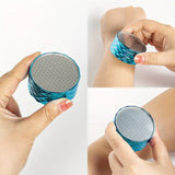 Round Crystal Hair Eraser, Double-Sided Reusable Crystal Hair Eraser, Reusable Crystal Hair Eraser For Women, Magic Painless Hair Skin Exfoliator Tool, Washable Nano Hair Removal For Smooth Skin, Manual Callus Remover