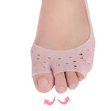 Pair Of Silicone Boat Heel Insole, Silicone Moisturizing Gel Sock, Anti Crack Protective Insole, Soft Open Toe Socks For Foot Care Protector, Shallow Boat Sock for Girls Ladies, Nonslip Gel Moisturizing Socks Foot Care