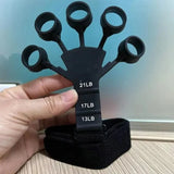 Hand Grip & Finger Stretch Bands with Wrist Support – Adjustable Grip Strengthener