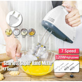 Handheld Electric Mixer – Egg, Cream & Dough Beater