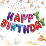 Multicolor Dotted Birthday Foil Balloon, Happy Birthday Multicolor Dotted Foil Balloons, Birthday Polka Dotted Balloons