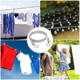 Heavy Duty Stainless Steel Clothes Drying Rope – 2M Portable Laundry Hanging Line for Indoor & Outdoor Use