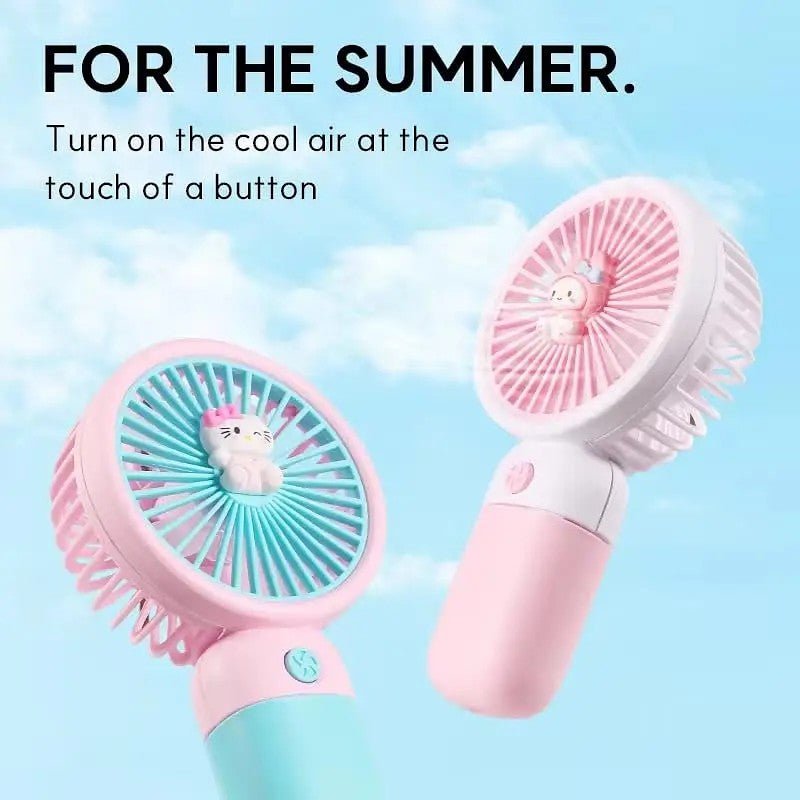 Mini Handheld Cooling Fan – Portable USB Rechargeable Fan (Random Character)