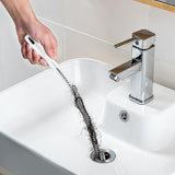 Pipe Hair Cather Brush, Long Handle Hair Sewer Sink Cleaning Brush, Flexible Clog Hole Remover Cleaning Tools, Bendable Sewer Toilet Washbasin Sink Cleaning Hook, Kitchen Bathroom Drain Cleaning Flexible Rod,