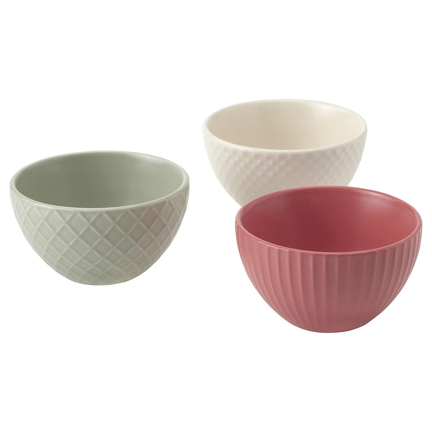 DANNY HOME Ceramic Bowl Set of 3 (4 Inches) – Microwave Safe Serving Bowls