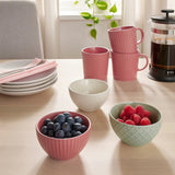 DANNY HOME Ceramic Bowl Set of 3 (4 Inches) – Microwave Safe Serving Bowls