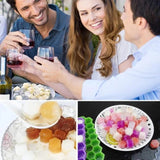 Honeycomb Silicone Ice Cube Tray with Lid – Reusable Freezer Mold