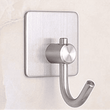 Stainless Steel Square Hook, Home Kitchen Wall Door Hanger, Self Adhesive Multipurpose Rustproof Hook, Wall Mount Clothes Hook, Heavy Duty for Wall Sticking Hooks