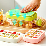 2-in-1 Ice Cube Tray Water Bottle 500ml | Portable Ice Maker Bottle with Straw