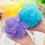 Loofah Sponge, Ball Bath Towel Scrubber, Mini Bath Sponge, Multicolor Body Exfoliating Shower Ball, Flower Bath Mesh Sponge, Bath Flower Shower Sponge Ball, Shower Loofah Sponge Pouf Body Wash Scrubber