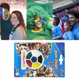 Amazing Face Paint Body Art Color Makeup Paint, Football Professional Makeup Kit, Drawings Pigment Flash Shine Color Fancy Paint, Halloween Carnival Makeup Paint