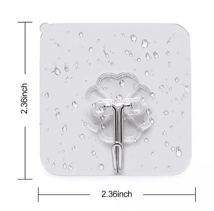 Set Of 10 Multipurpose Kitchen Wall Hook, Wall-Mounted Hanger Hook Suction Cups, Sticky Hook Suitable for Kitchen Bathroom, Adhesive Utensil Holder
