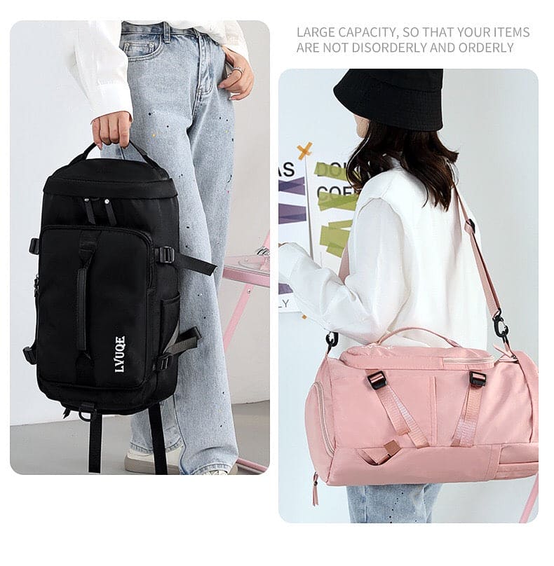 Solo Travel Bag, Multifunctional Travel Bag Pack, Duffle Bag With Shoe Compartment And Wet Pocket, Large Capacity Outdoor Leisure Sports Bag, Travel Backpack For Men And Women, Tote Carry Luggage Bag