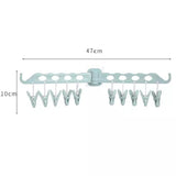 8 Hole Hanger Organizer, Multifunctional Folding Magic Hanger, Drying Rack Clothes Storage