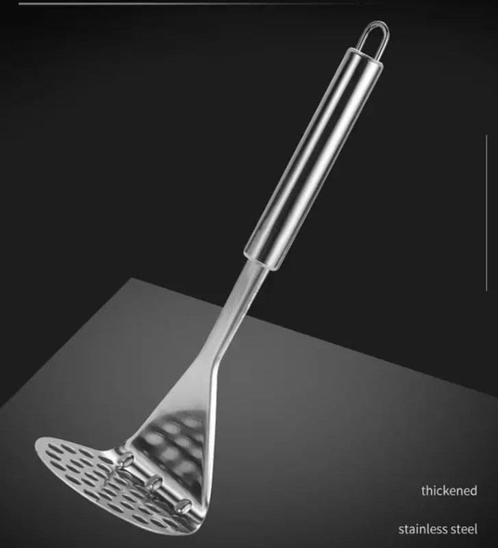 Hand Held Potato Masher, Pressed Potato Crusher,  Potatoes Mud Pusher, Stainless Steel Smooth Musher, Kitchen Cooking Gadget, Stainless Steel Press Mashed Potato Tool