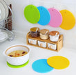 Round Honey Comb Silicon Placement Anti Scalding Non-Slip Pad, Insulation Pot Pad, Table Mat Bowl Cup Pads, Mat Drink Coaster