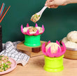 Flower Dumpling Maker, Kitchen DIY Pastry Pie Dumpling Maker, Steamed Stuffed Bun Making Mold, Lotus Flower Chinese Baozi Making Mold