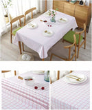 Woven Table Cloth, Waterproof Oilproof Dining Table Cloth, Kitchen Decorative Rectangular Coffee Cuisine Party Table Cover, Simple Square Pattern Table Cloth, Classic Plaid Rectangle Table Cloth For Dinning, Dinner, Party